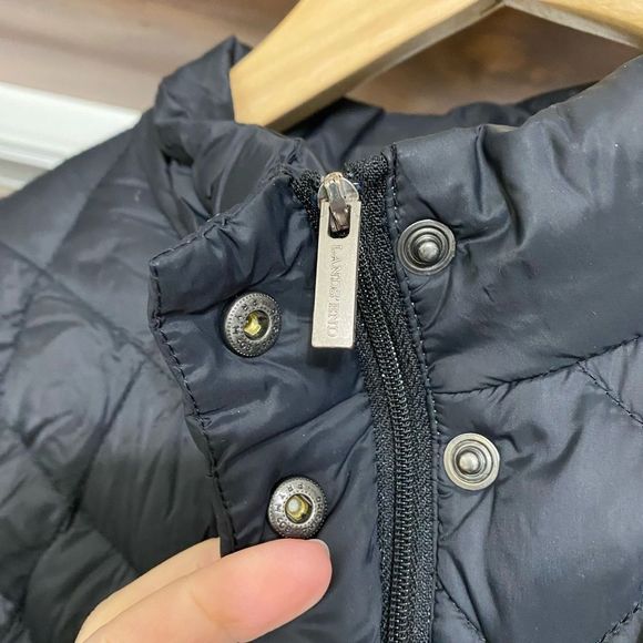 Lands End Down Puffer Coat Jacket women’s Size S (6-8) Black - Picture 5 of 13